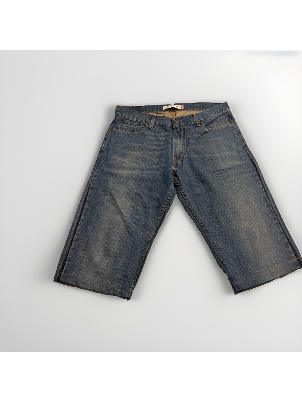 Levi’s 514 Slim Straight Jeans Shorts Jorts Handmade Hemmed Sz 36